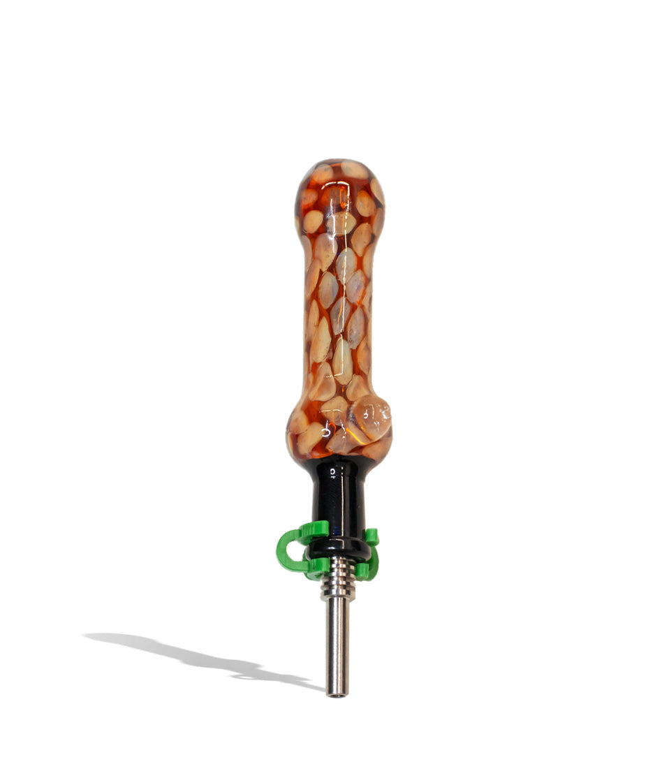 Colector de néctar con tapa negra y cuerpo lechoso con punta de 10 mm