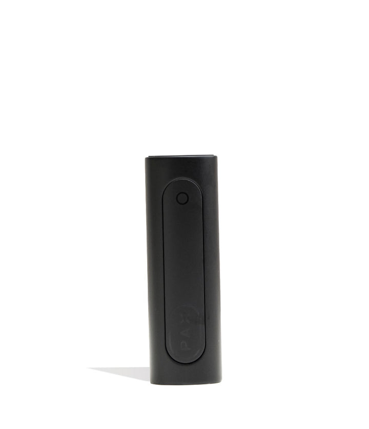 PAX Flow Dry Herb Vaporizer Onyx Back Closed View on White Background