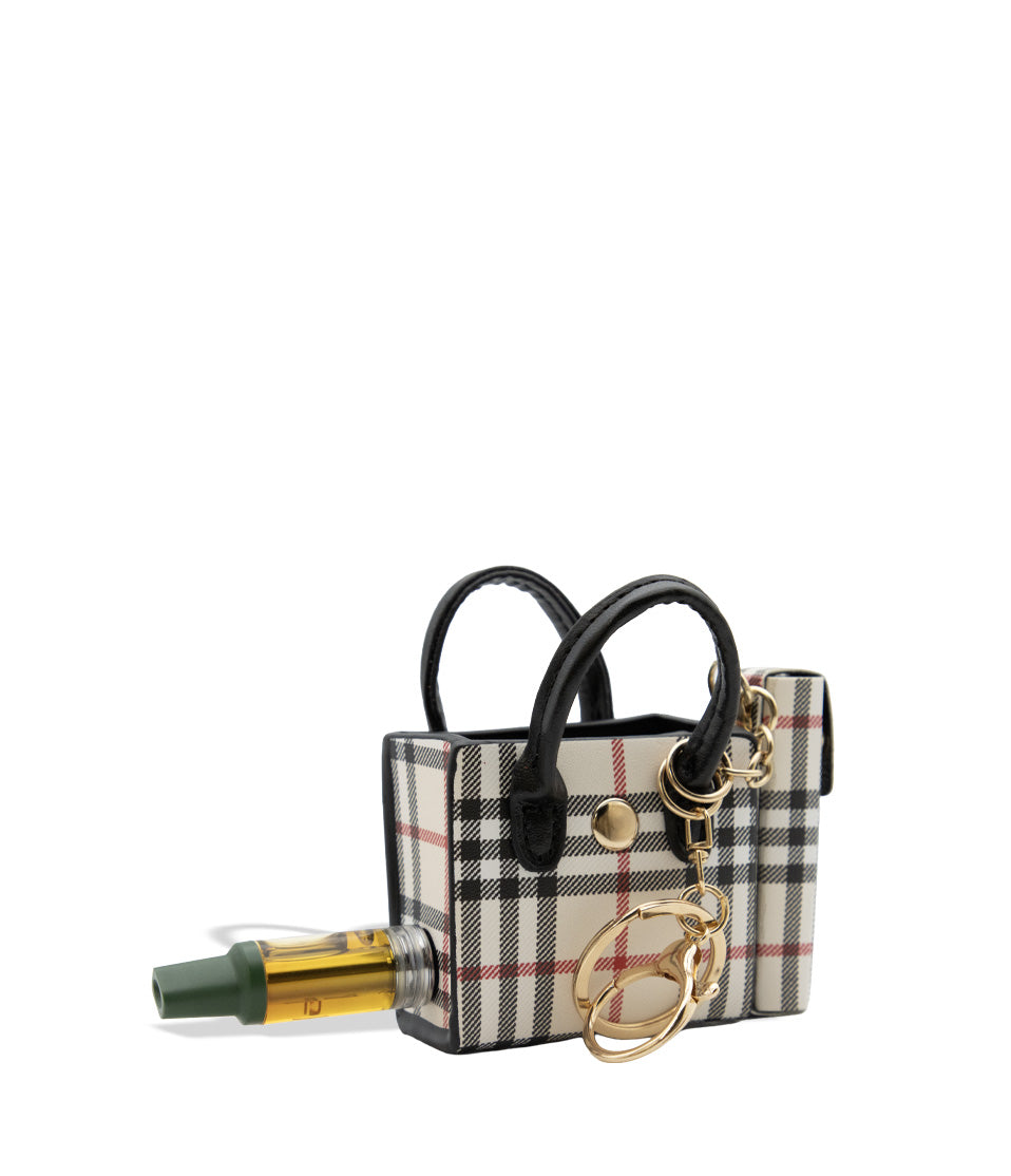 Smyle Pursejamin cartridge vaporizer in quarter view displaying cartridge on a white background