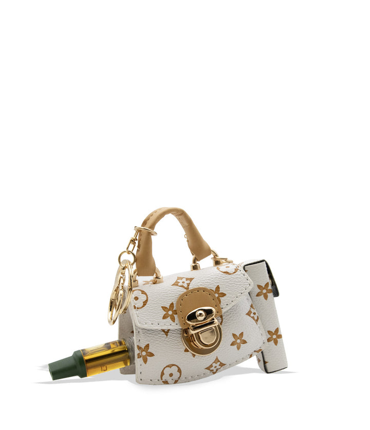 Smyle Pursejamin cartridge vaporizer in quarter view displaying cartridge on a white background