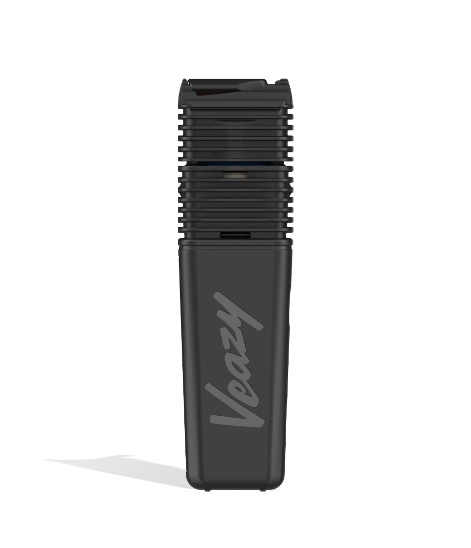 Alluring Black Storz & Bickel Veazy Portable Dry Herb Vaporizer Closed View on White Background