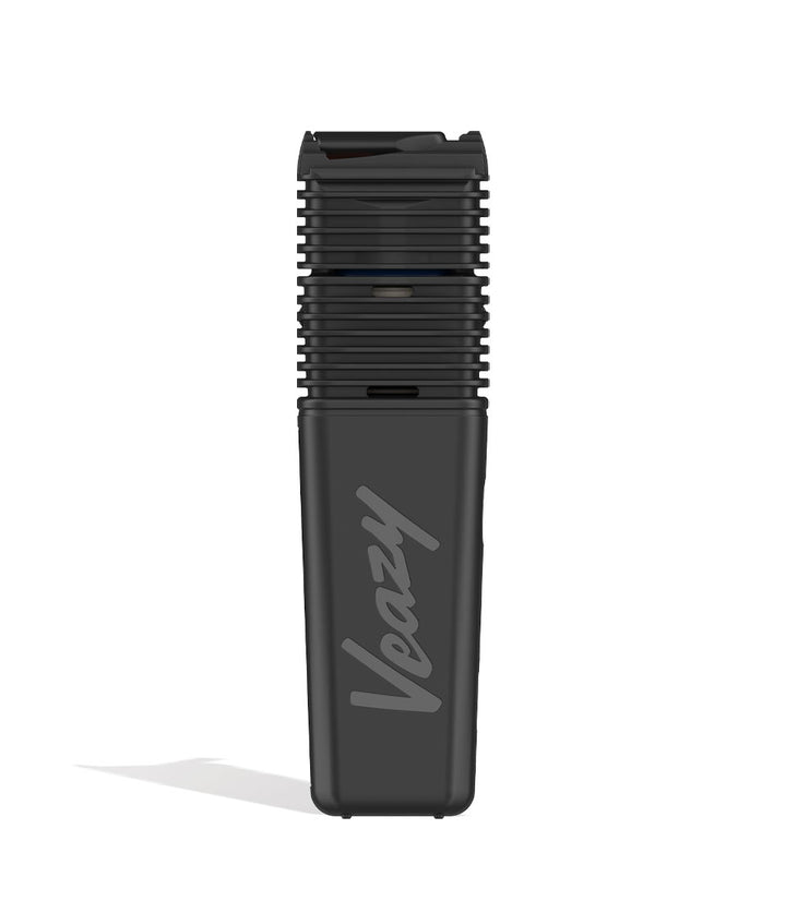 Alluring Black Storz & Bickel Veazy Portable Dry Herb Vaporizer Closed View on White Background