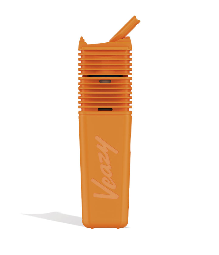 Inspiring Orange Storz & Bickel Veazy Portable Dry Herb Vaporizer Front View on White Background