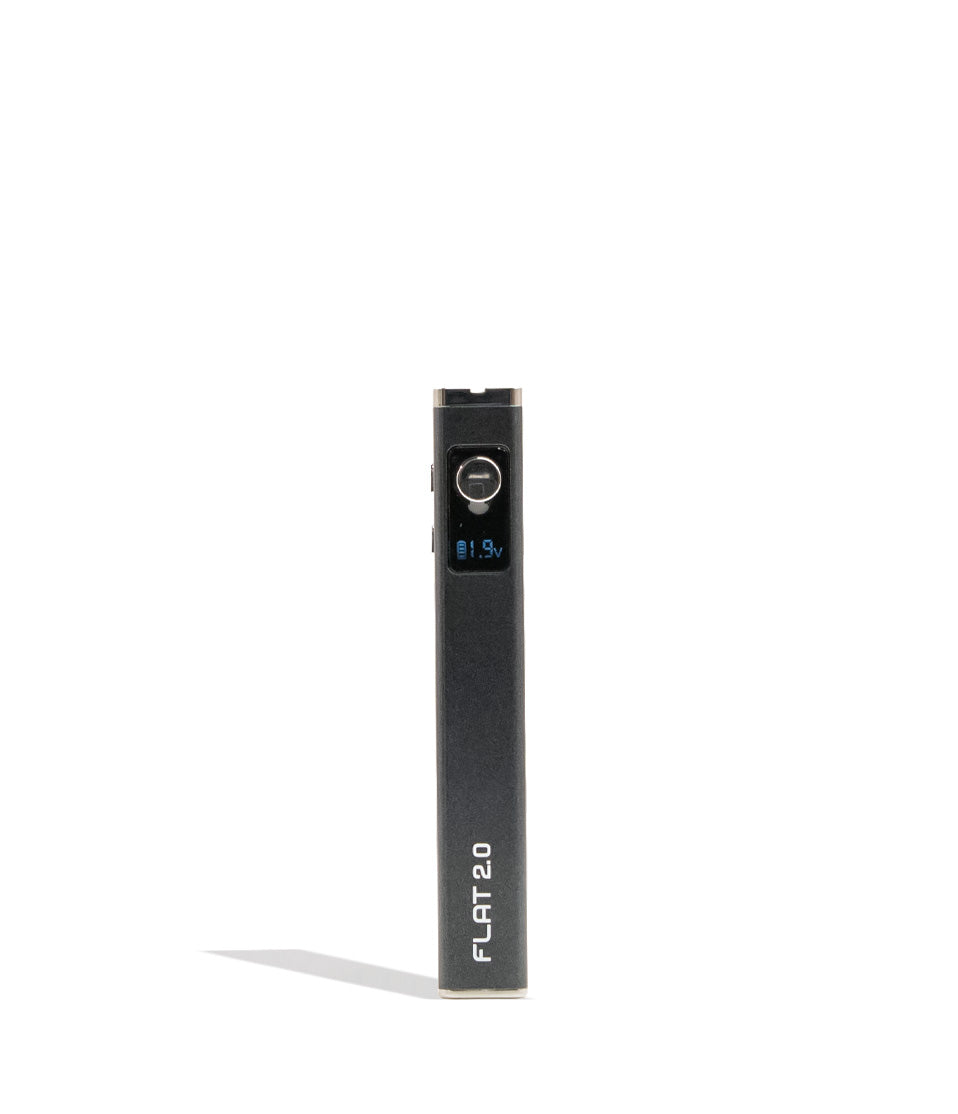 Black Yocan Flat 2.0 Variable Voltage Battery 12pk Front View on White Background