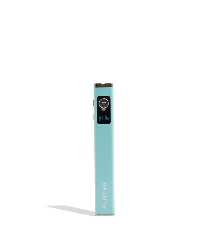 Blue Yocan Flat 2.0 Variable Voltage Battery 12pk Front View on White Background