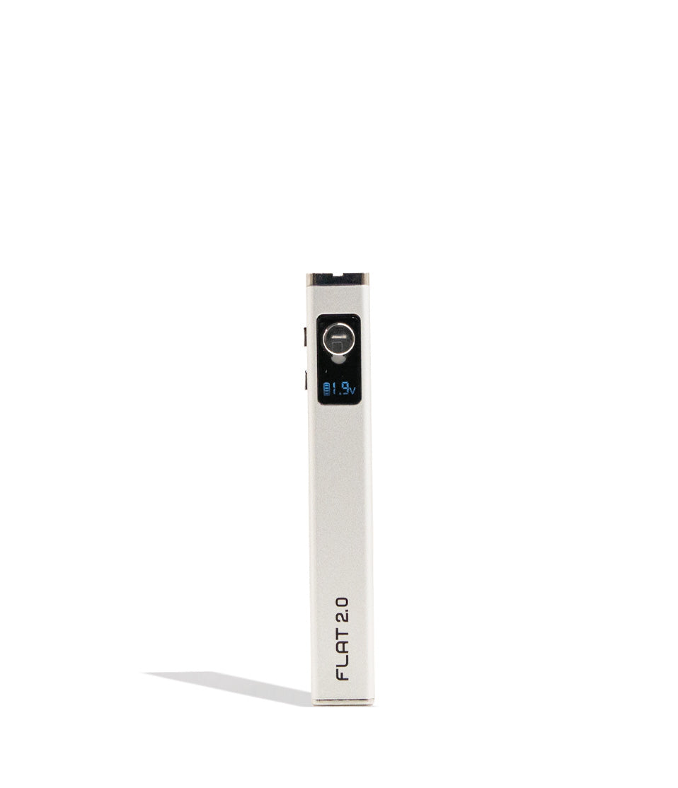 White Yocan Flat 2.0 Variable Voltage Battery 12pk Front View on White Background