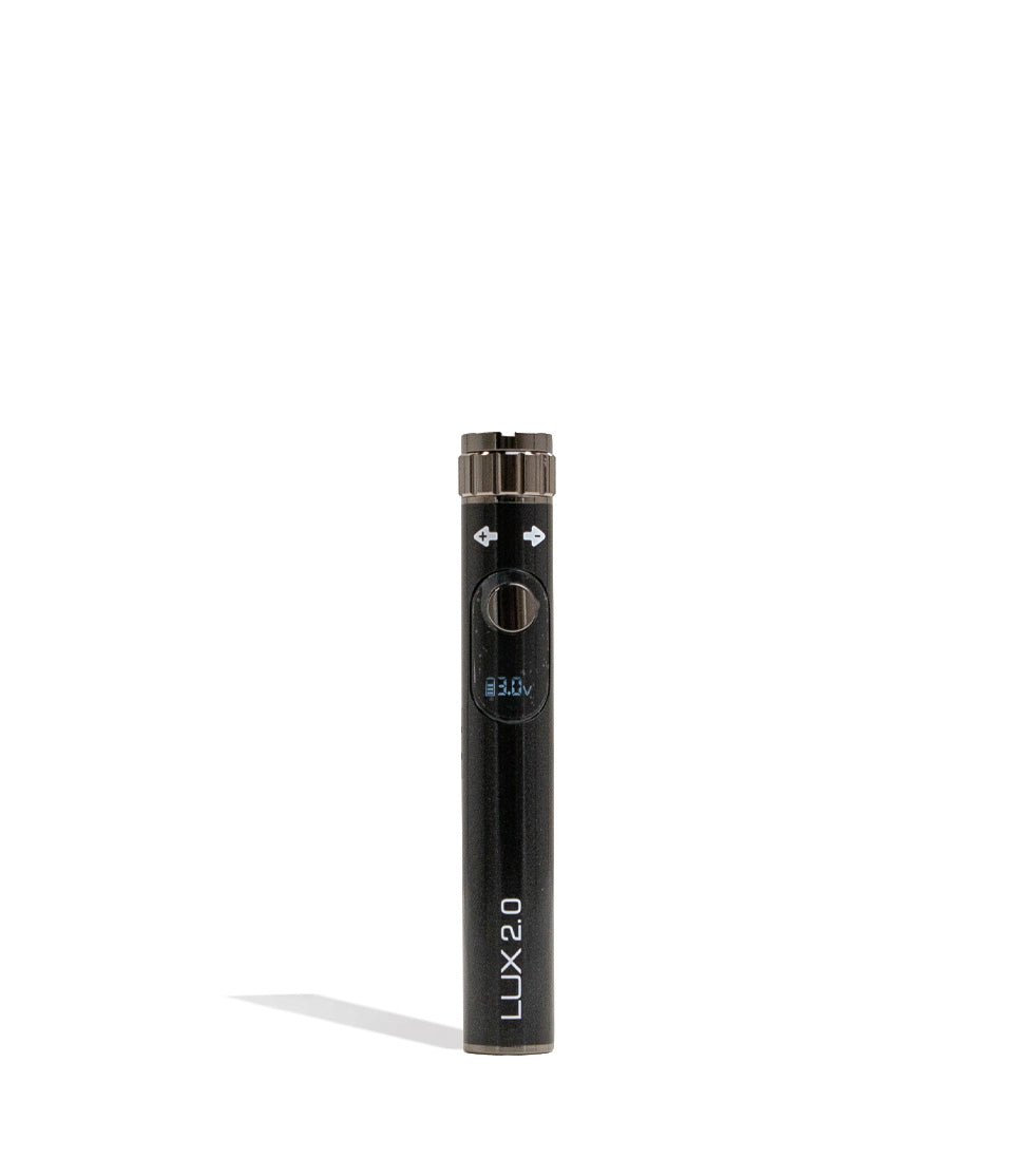 Black Yocan Lux 2.0 Variable Voltage Battery 15pk Front View on White Background