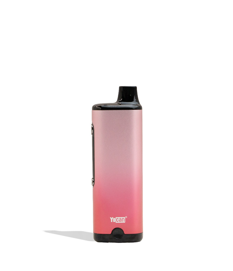 Pink Yocan Ziva 2.0 Variable Voltage Battery 10pk Back View on White Background